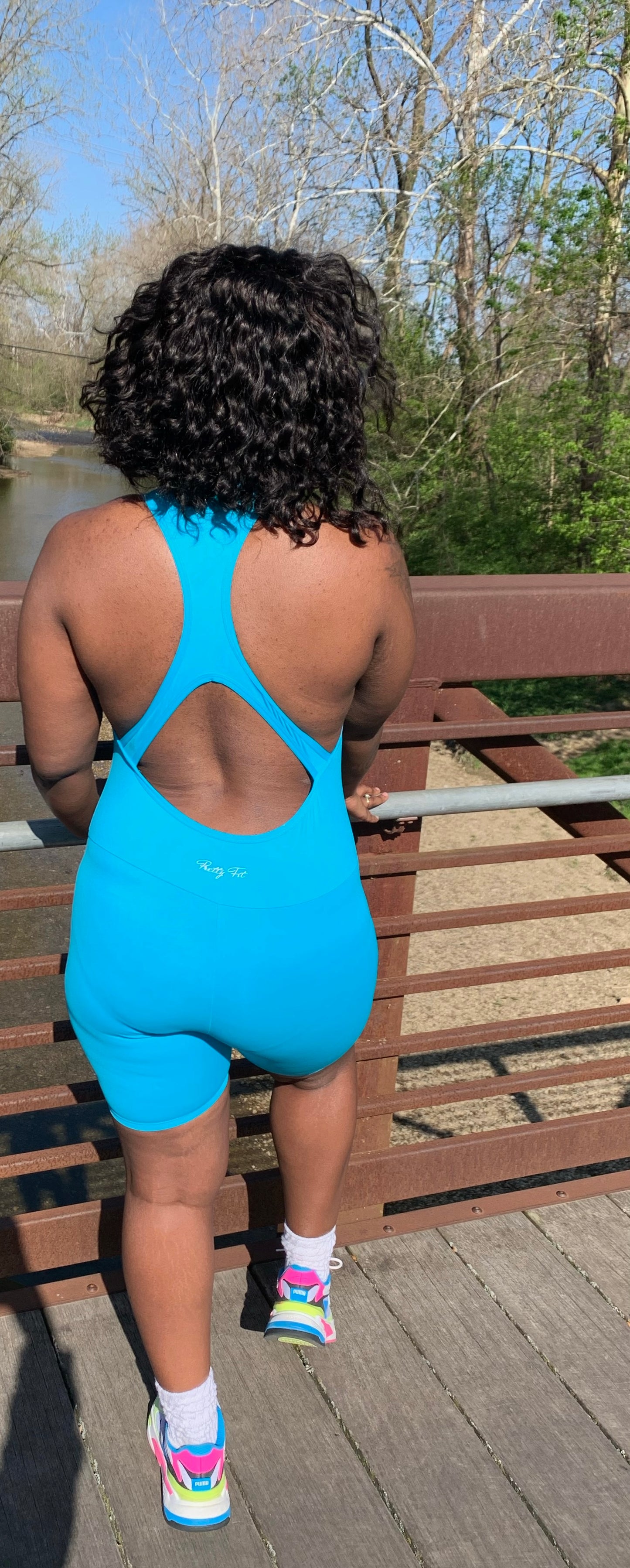 Cut It Out Jumpsuit - Turquoise