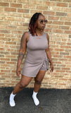 Tennis Skort Dress (Tan)