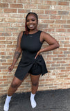 Tennis Skort Dress (Black)