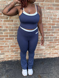 Flare Pants Set (Blue)