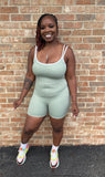 Biker Short Jumpsuit (Green)